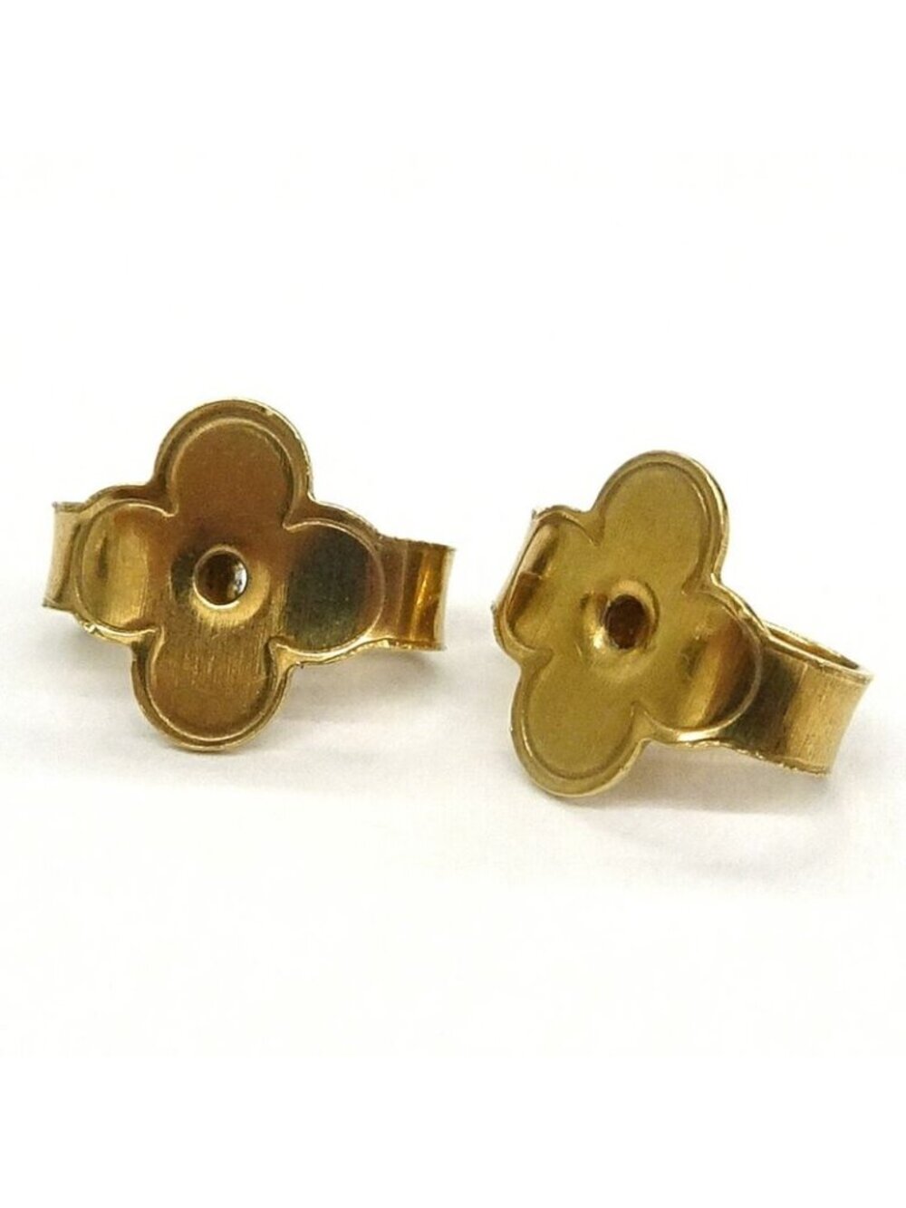 Louis Vuitton Earrings Essential V Metal GP Gold GD Accessories - Picture 9 of 10